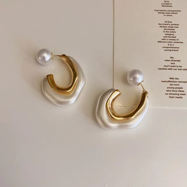 Curved Bead Hoops