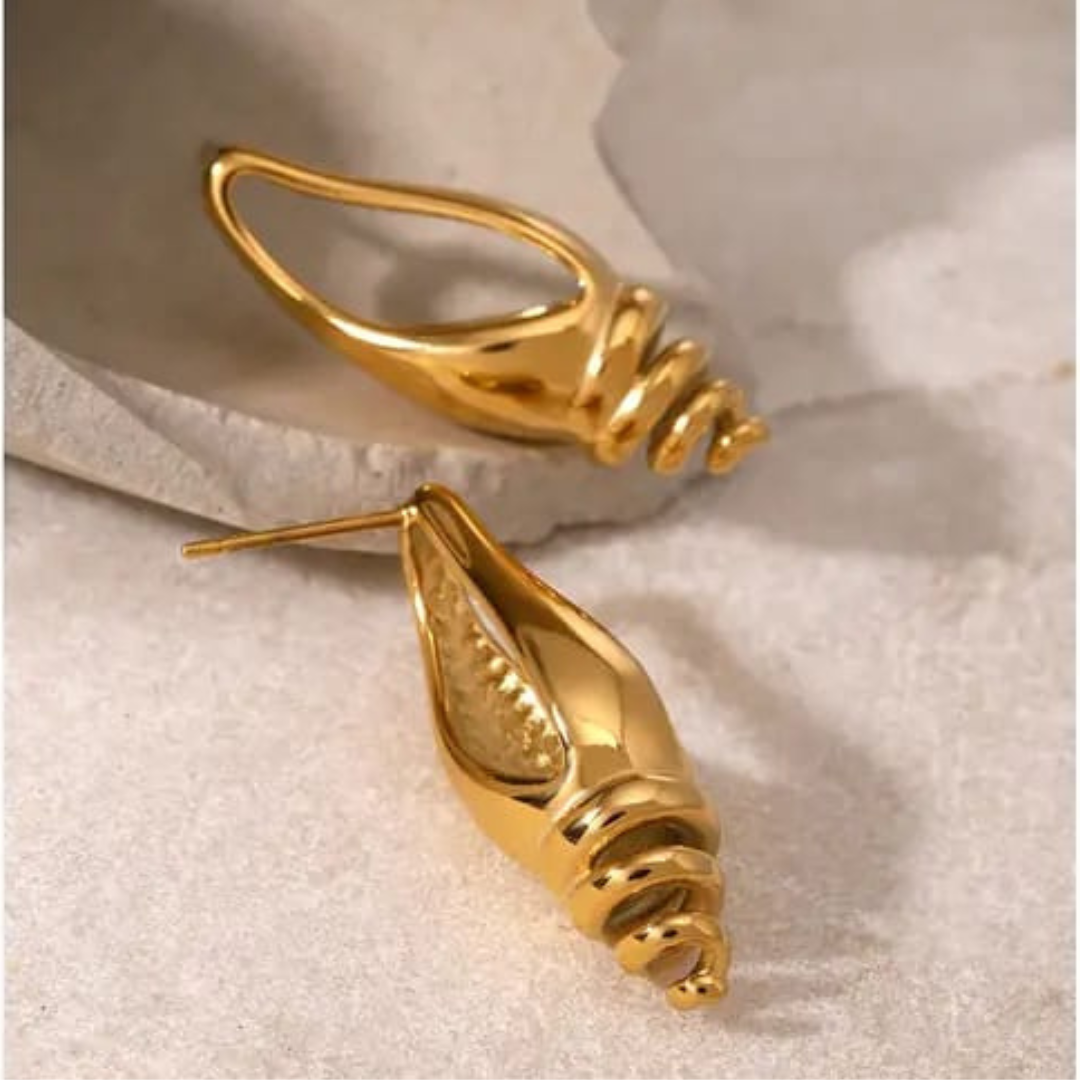 Long Conch Shell Earrings