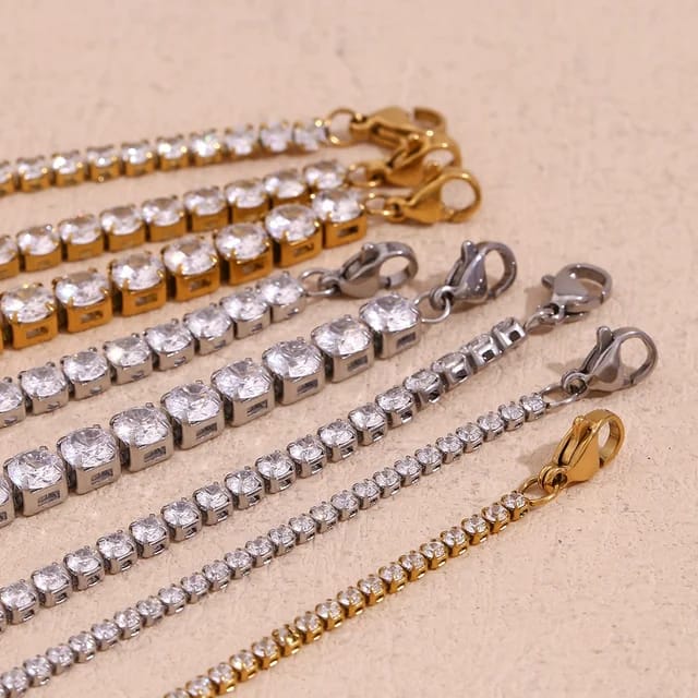 Golden Tennis Bracelet