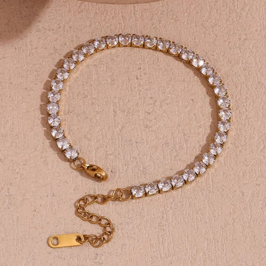 Golden Tennis Bracelet